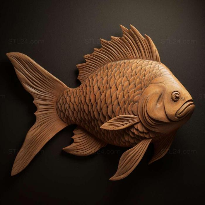 Nature and animals (st Shukin fish 3, NATURE_4223) 3D models for cnc